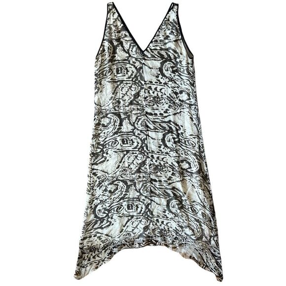 Silk Diva Vintage Y2K 90’s Handkerchief Hem Belted Animal Print Abstract - Picture 2 of 5